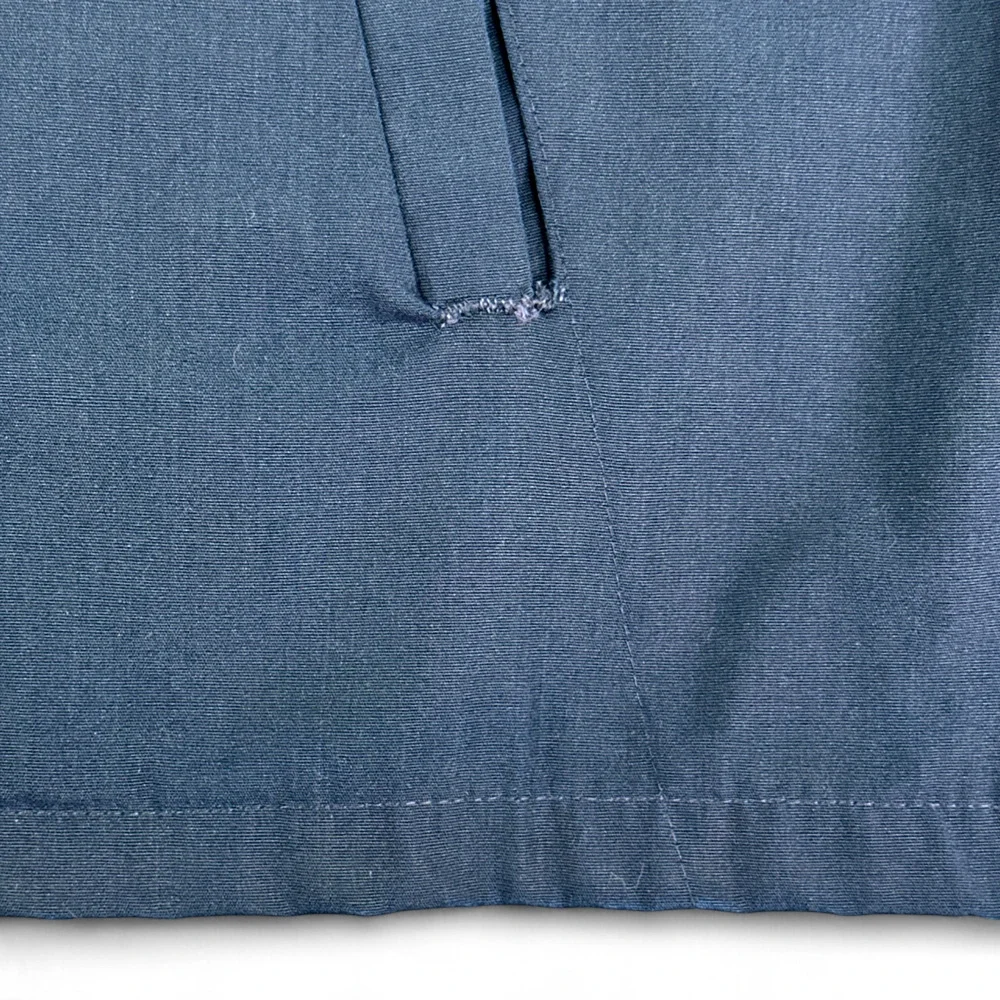 Vintage JC Penney Jacket Adult EXTRA LARGE Blue Windbreaker Lightweight Zip 80s